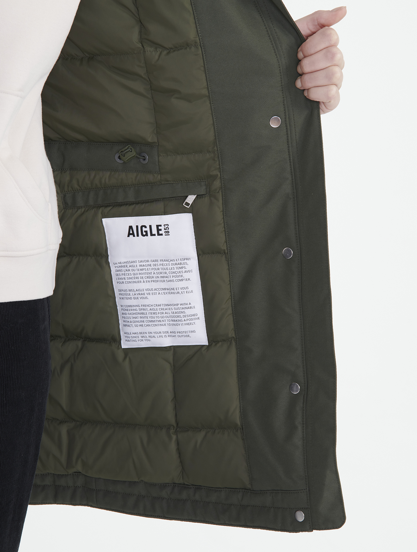 Parka ajustée GORE-TEX et duvet Aigle seconde main photo 7