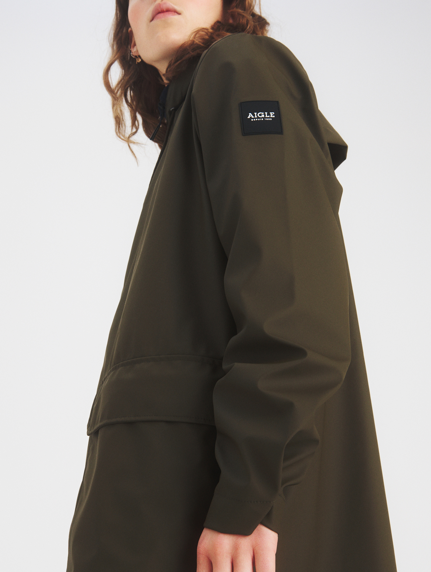 Veste longue imperméable Aigle seconde main photo 4