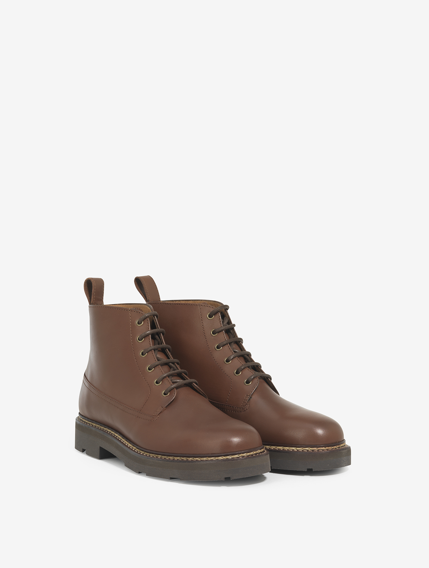 Desert boot en cuir cousu Norgévien Aigle seconde main photo 3